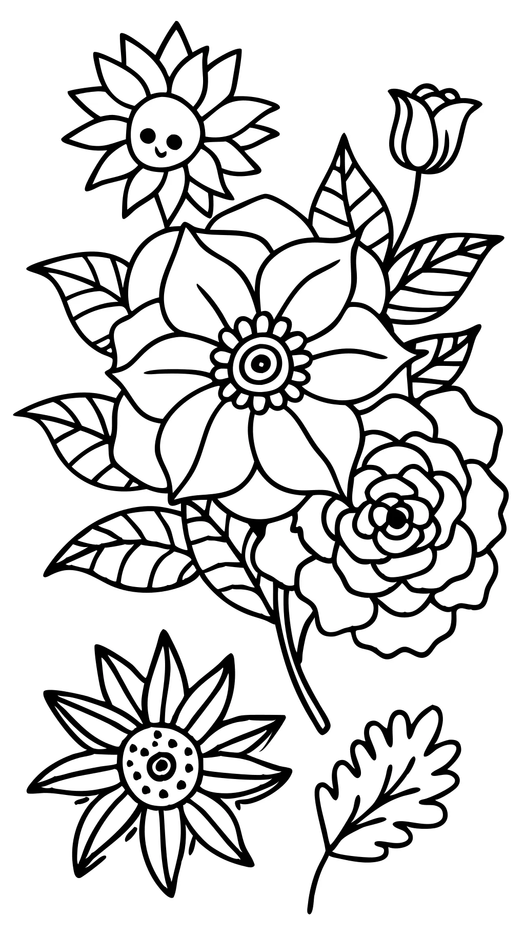 coloriages de fleurs imprimables gratuitement